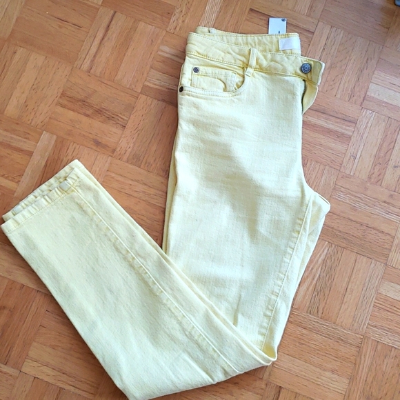 Joe Fresh light yellow slim summer 💛 pants - Picture 1 of 4